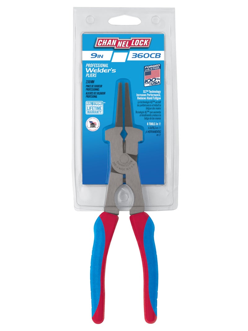 Channellock Welding Pliers, 9 In., Blue (360CB) - Image 3